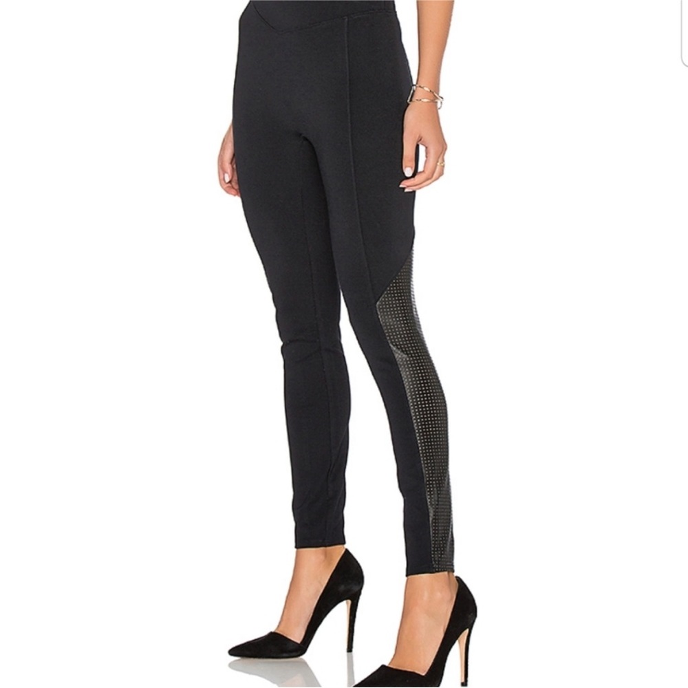 SPANX BY SARA BLAKELY Black Perforated Panel Leggings